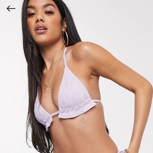 ASOS lilac bikini top